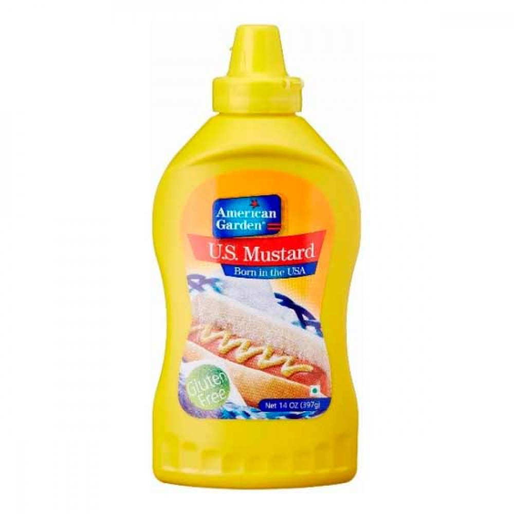 American Garden Natural Mustard Squeeze 397 Gm  American Garden Natural Mustard Squeeze 397 Gm
