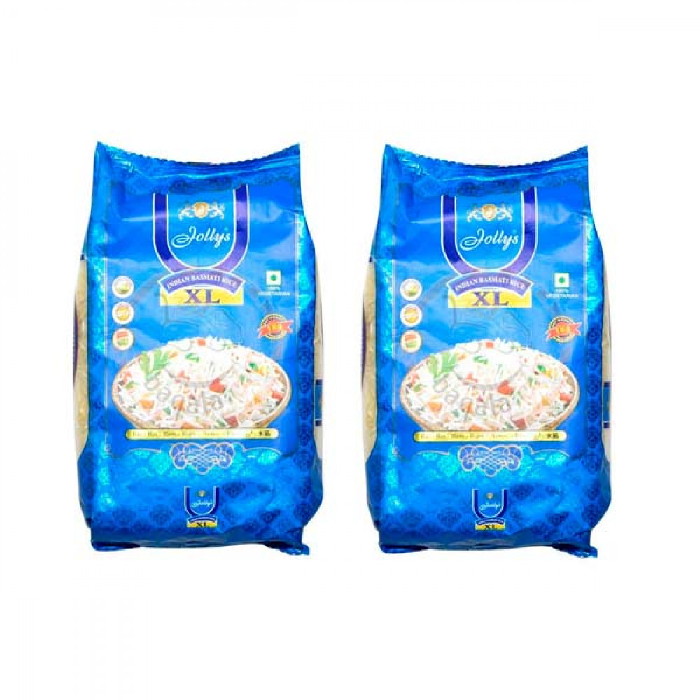 Jollys Indian Basmati Rice 2 x 1Kg  Jollys Indian Basmati Rice 2 x 1Kg