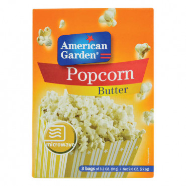 American Garden Microwavable Popcorn Butter 273gm 