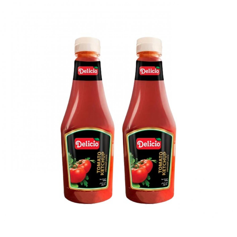 Delicio Tomato Ketchup Plastic 2 X 500 Gm