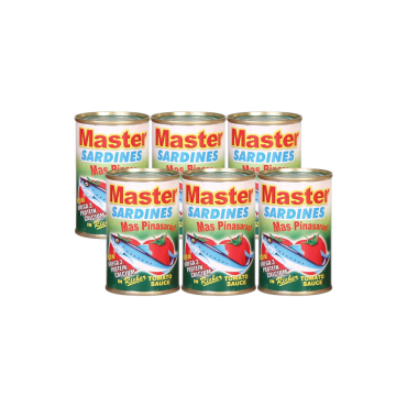 MASTER SARDINES IN TOMATO SAUCE 6S*155GM