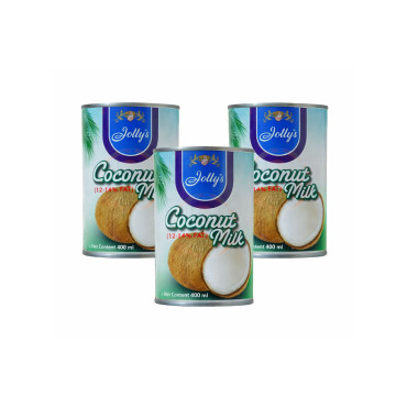 JOLLYS COCONUT F/F MILK 3S*400ML