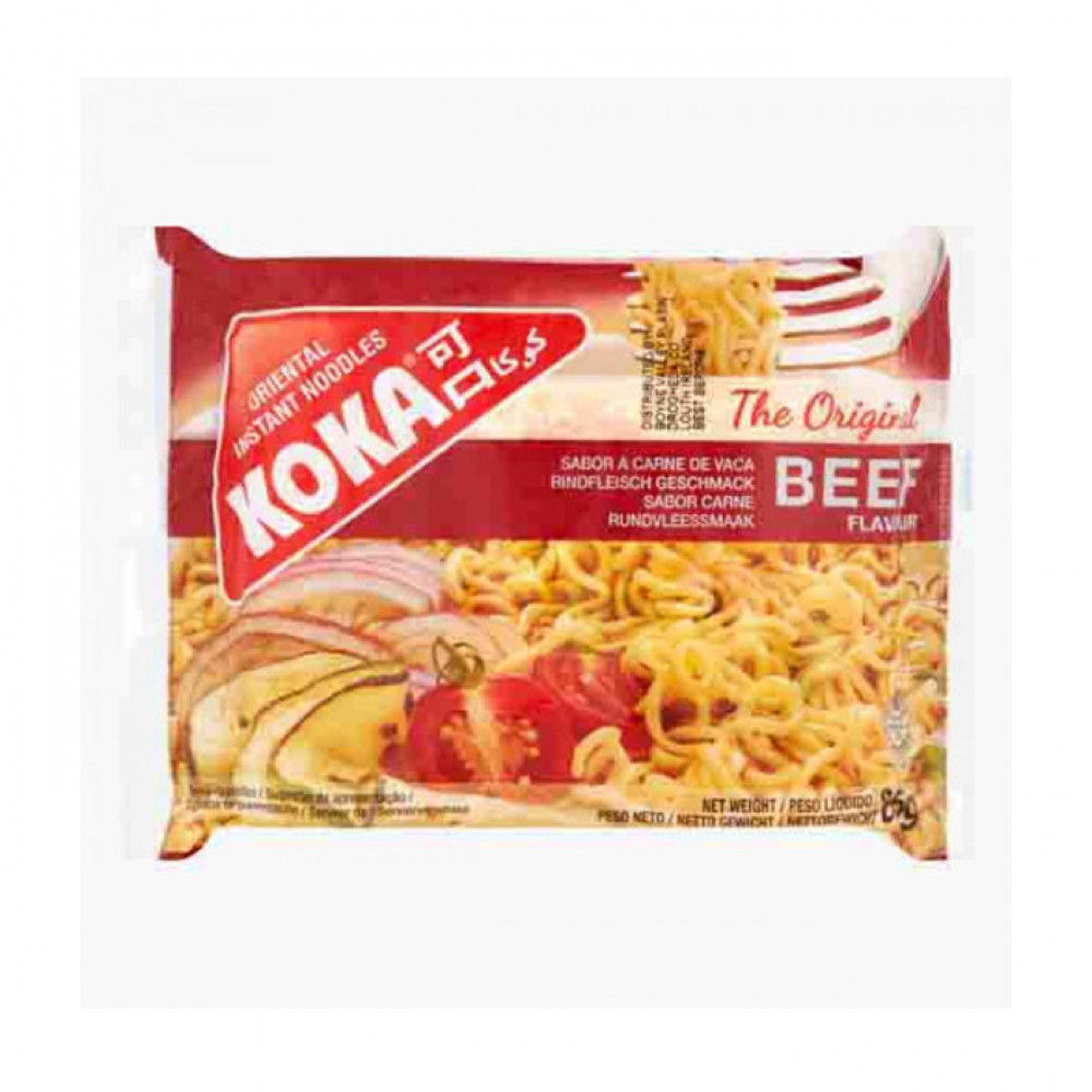 Koka Pkt Beef Noodles 85Gm