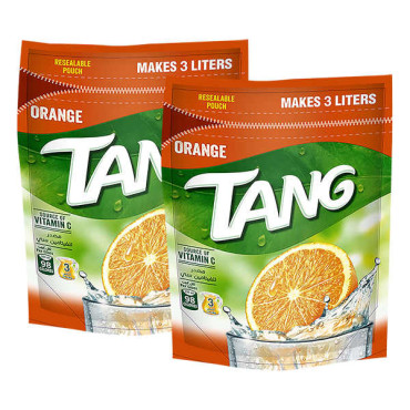 TANG INSTANT FRUIT DRINK POWDER ORANGE 2 X 375GM 