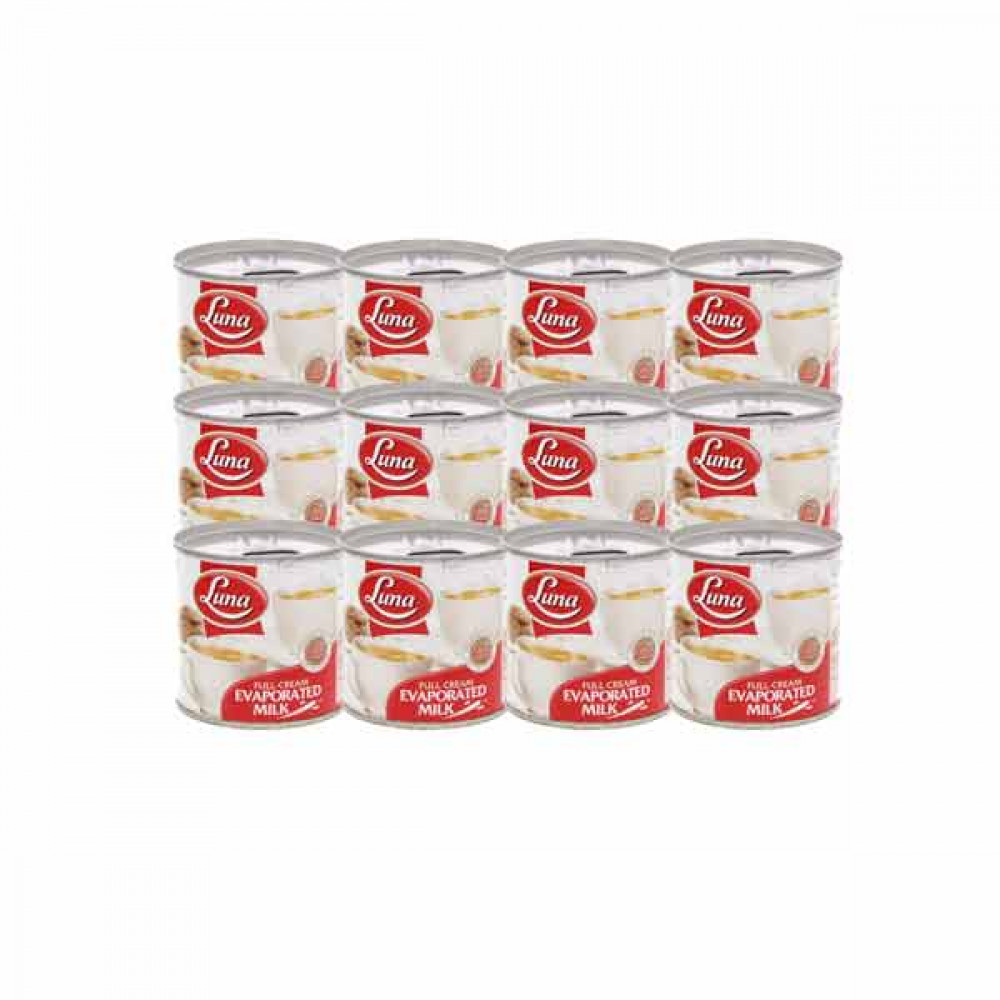 Luna Full Cream Evaporated Milk 12 x 170gm 