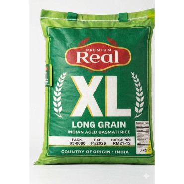 REAL XL BASMATI RICE 3KG
