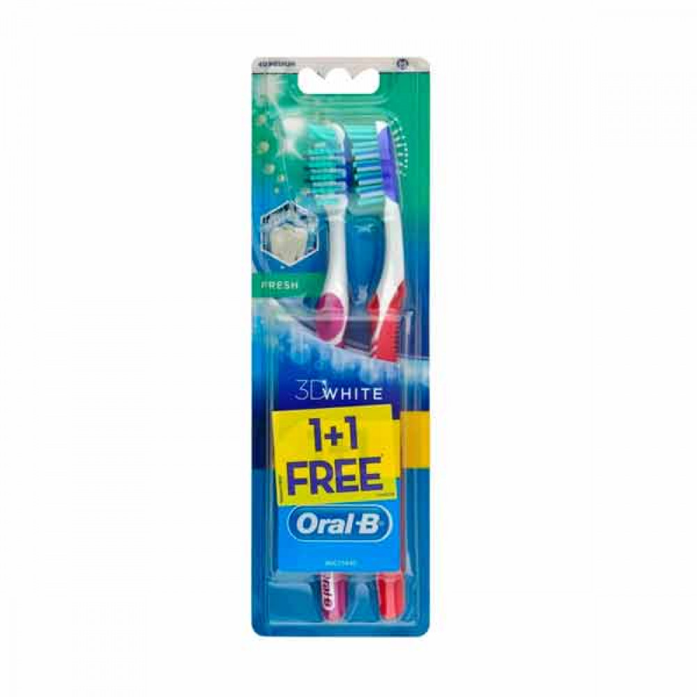 Oral-B Toothbrush 3D White 1+1 Offer  Oral-B Toothbrush 3D White 1+1 Offer