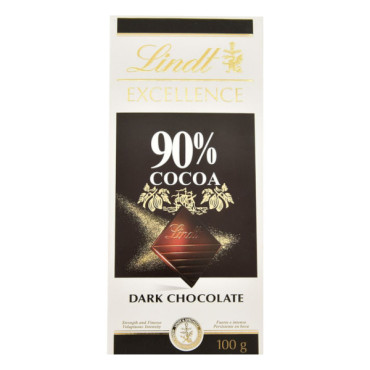 LINDT EXCELLENCE 90% COCOA DARK CHOCOLATE 100GM 