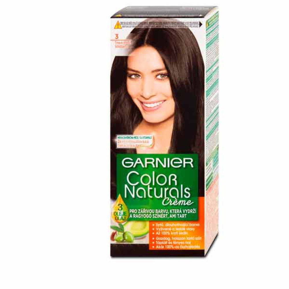 GARNIER HAIR COLOUR 3 DARK BROWN 