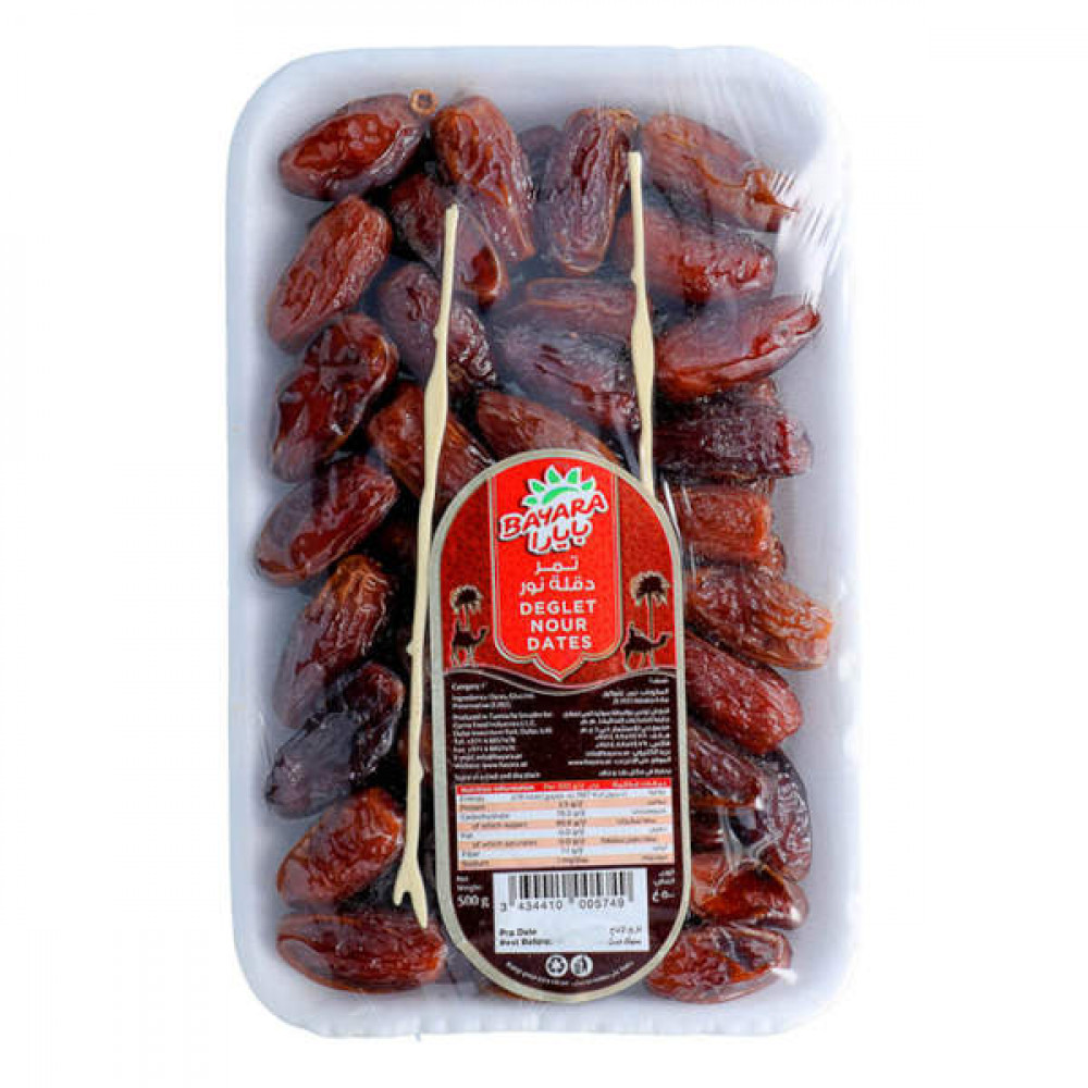 Bayara Dates Deglet Nour 500gm   Bayara Dates Deglet Nour 500gm