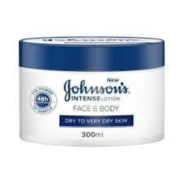 JOHNSONS INTENSE CREAM FACE &BODY 300ML