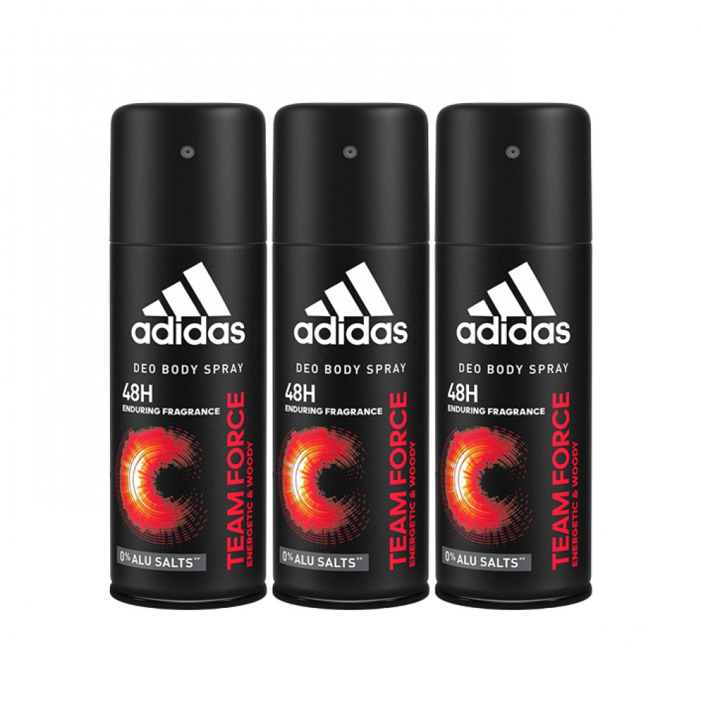 Adidas Body Spray 48H Team Force 3X150Ml