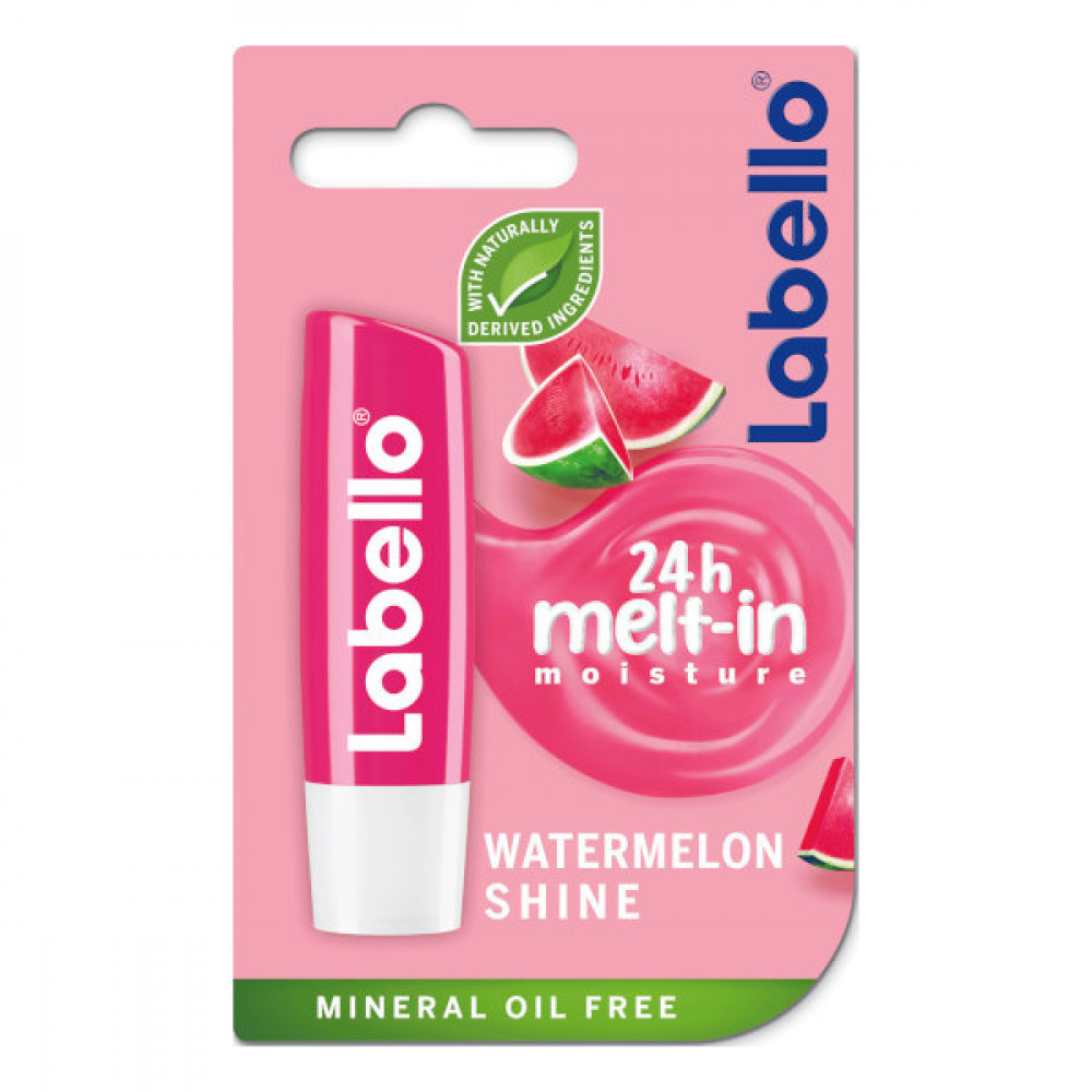 Labello Lip Balm Watermelon Shine 4.8gm  Labello Lip Balm Watermelon Shine 4.8gm