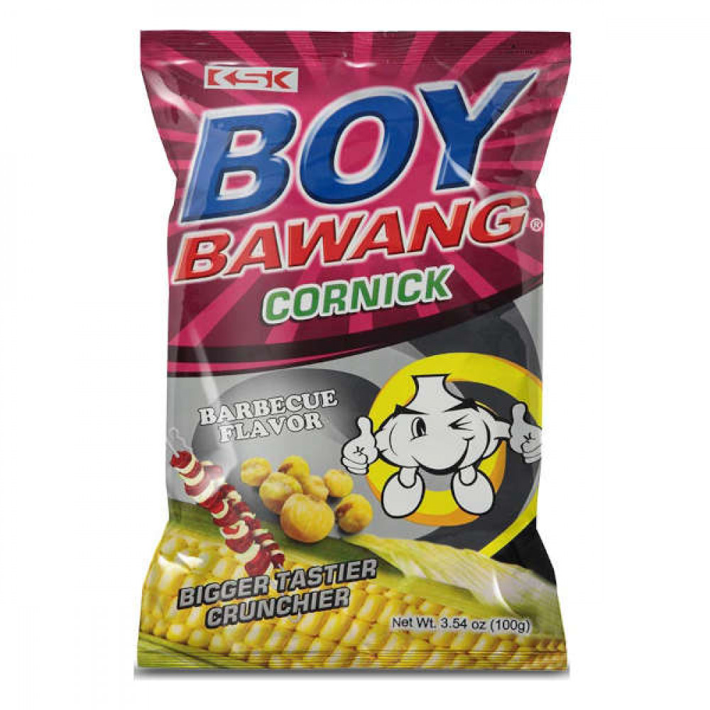 Boy Bawang Cronick Corn Snacks Barbecue 100gm  Boy Bawang Cronick Corn Snacks Barbecue 100gm