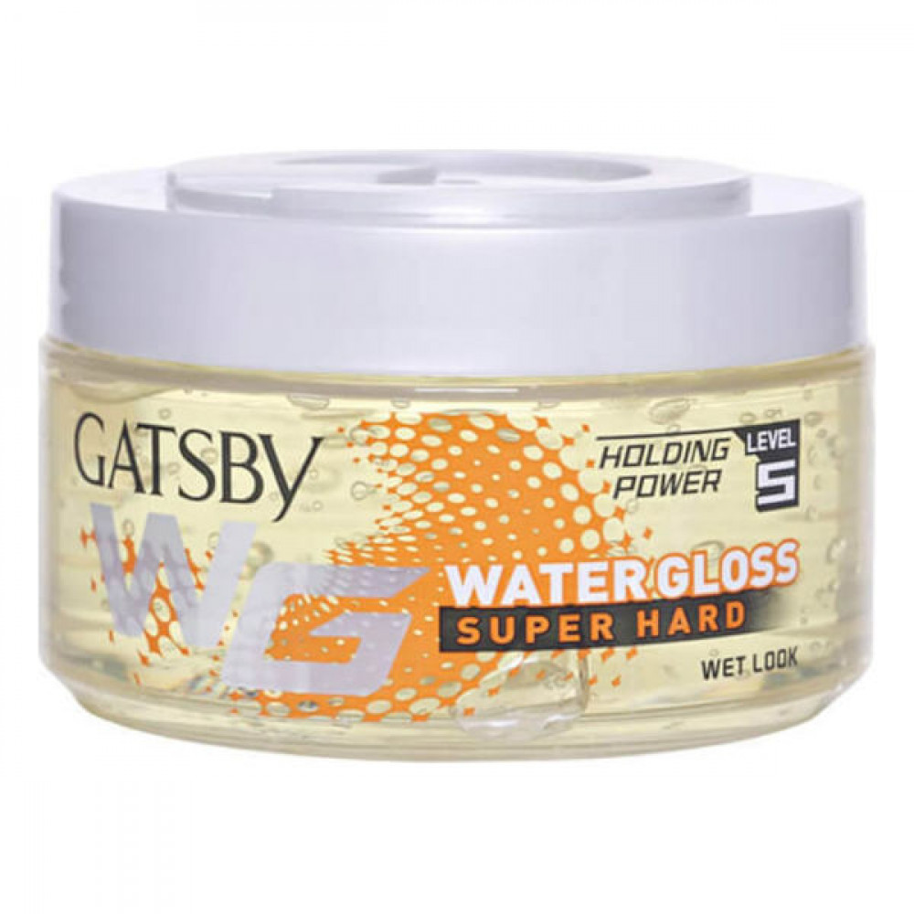 Gatsby Water Gloss Super Hard Hair Gel Wet Look 300gm  Gatsby Water Gloss Super Hard Hair Gel Wet Look 300gm