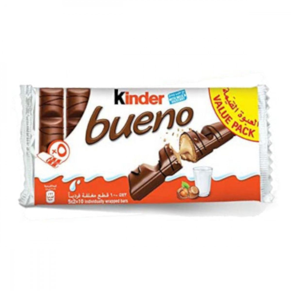 Kinder Bueno Milk Chocolate 215gm  Kinder Bueno Milk Chocolate 215gm