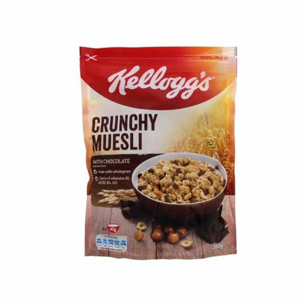 Kelloggs Crunchy Muesli With Fruits 380gm  Kelloggs Crunchy Muesli With Fruits 380gm