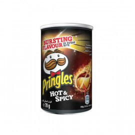 Pringles Potato Crisps Hot & Spicy 70gm