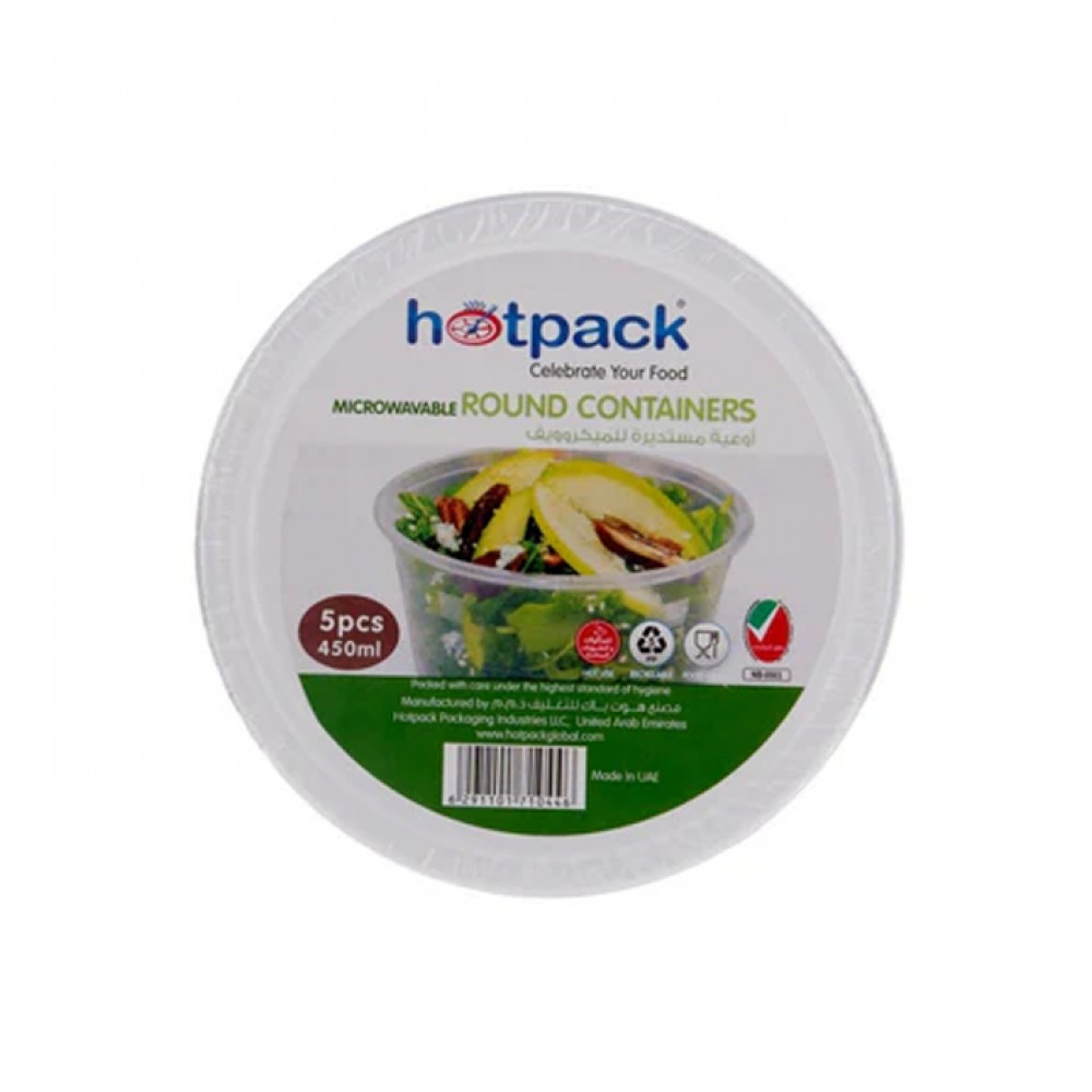 Hotpack Microwave Round Container 450Ml 5S