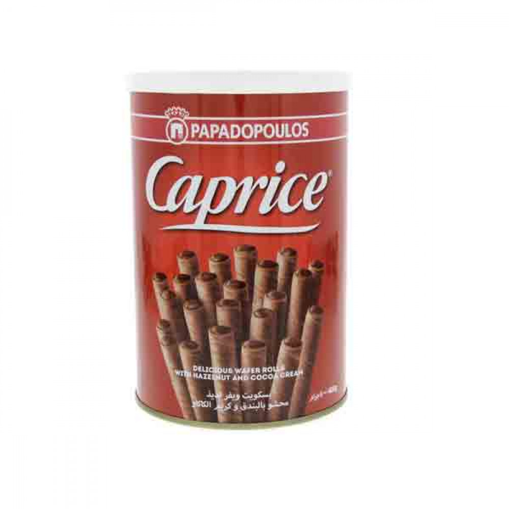 Caprice Wafer Rolls With Hazelnut & Coco 400gm Caprice Wafer Rolls With Hazelnut & Coco 400gm