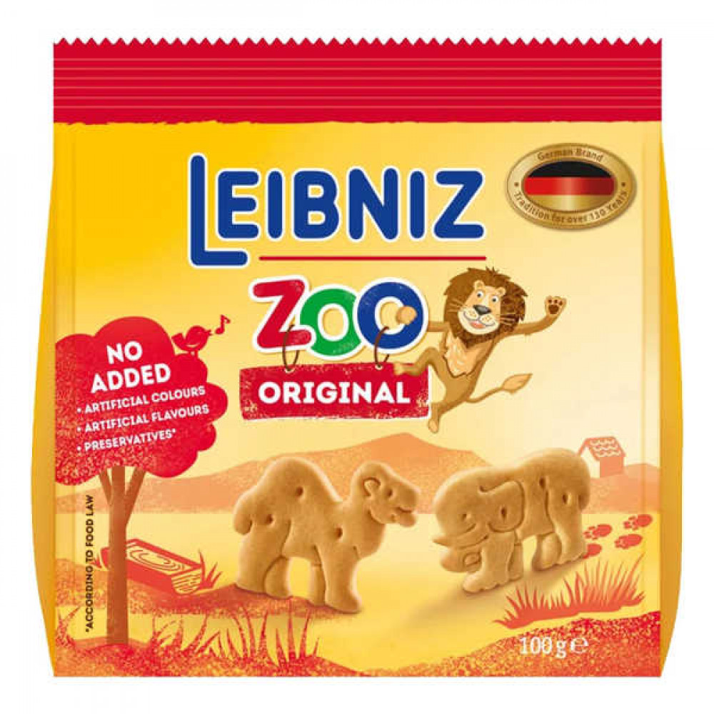 Bahlsen Leibniz Zoo Biscuits Original 200gm  Bahlsen Leibniz Zoo Biscuits Original 200gm