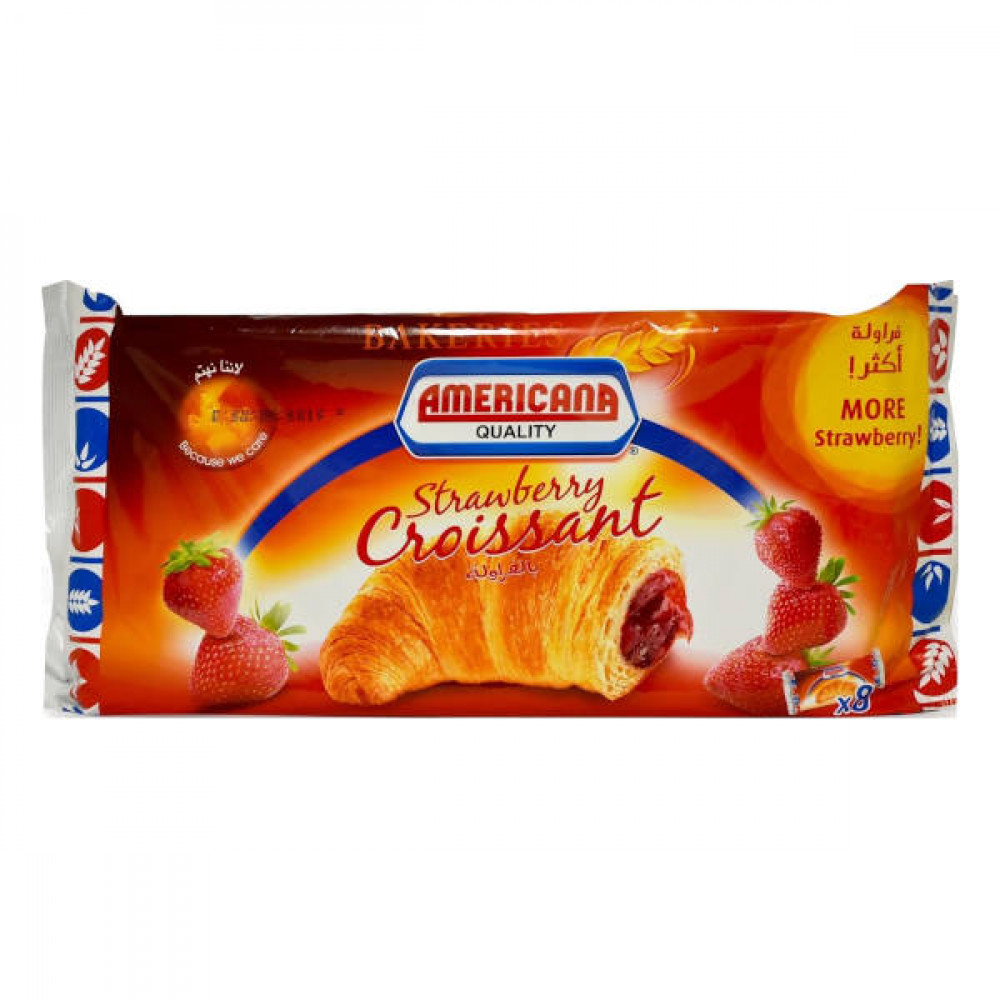 Americana Strawberry Croissant 8 x 60gm  Americana Strawberry Croissant 8 x 60gm