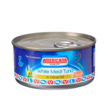 AMERICANA WHITE MEAT TUNA IN OLIVE OIL 185GM 
