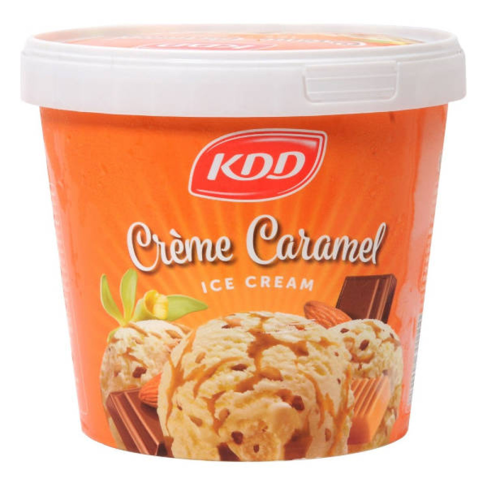 KDD ICE CREAM CRÈME CARAMEL 1LTR 