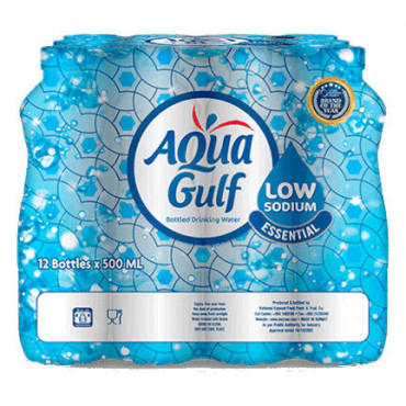 Aqua Gulf Water Low Sodium 12 x 500ml 