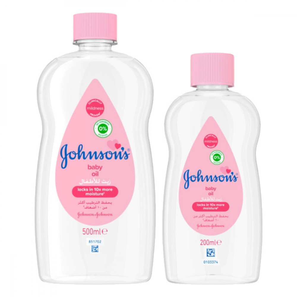Johnson's Baby Oil 500ml + 200ml  Johnson's Baby Oil 500ml + 200ml