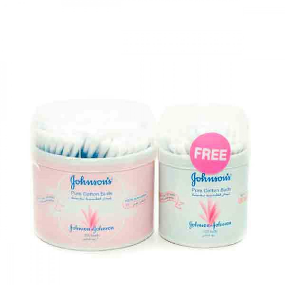 Johnsons Cotton Buds 200s + 100s Free  Johnsons Cotton Buds 200s + 100s Free