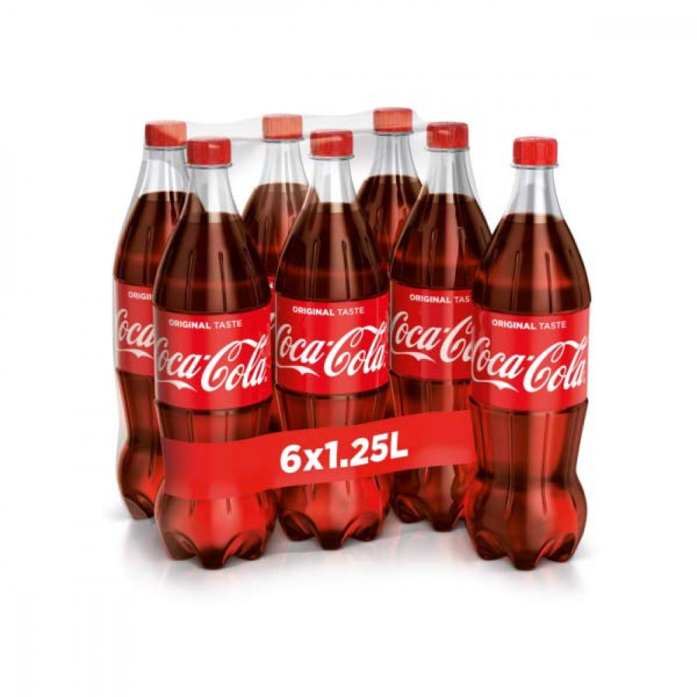 Coca Cola Soft Drink 6 x 1.25Ltr  Coca Cola Soft Drink 6 x 1.25Ltr