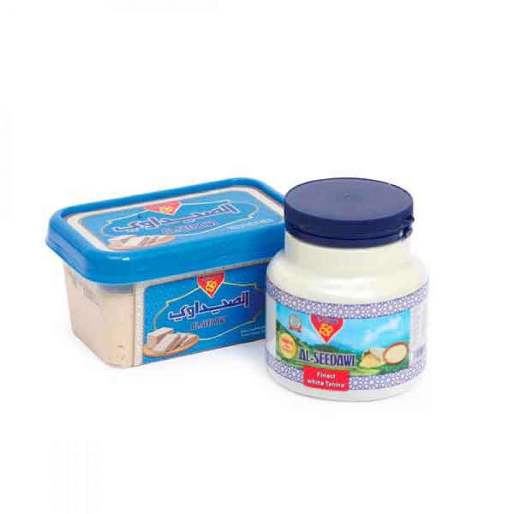 Al Seedawi Halawa 500gm + Tahina 500gm  Al Seedawi Halawa 500gm + Tahina 500gm