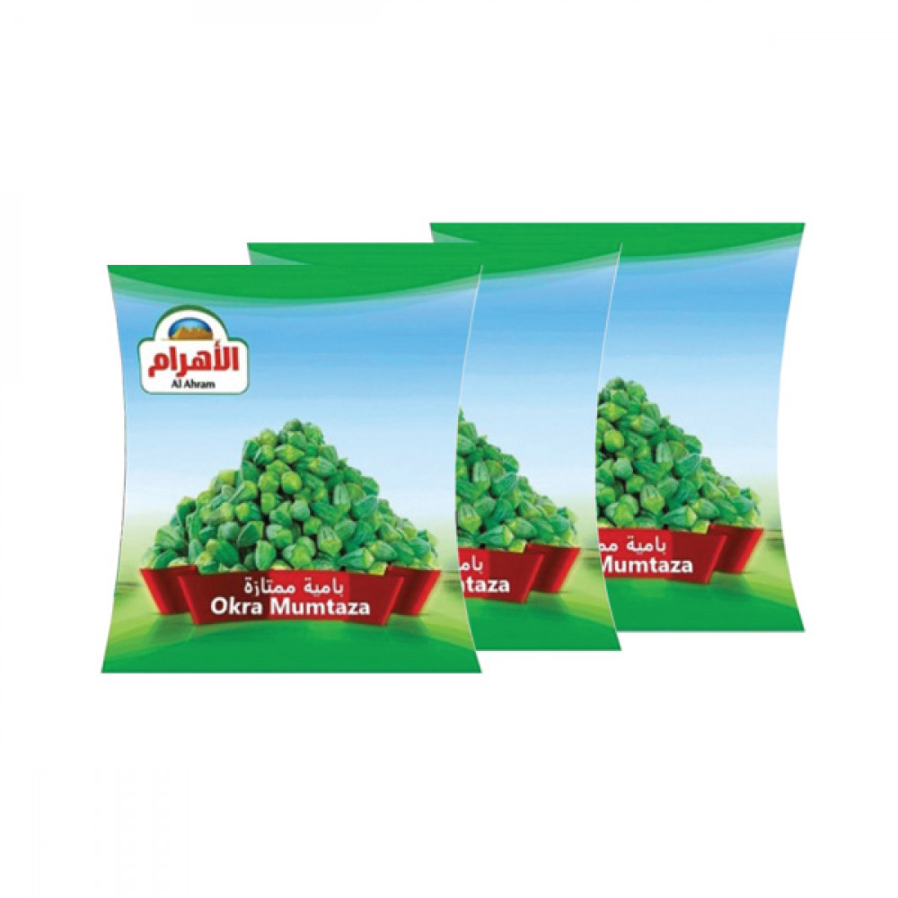 Al Ahram - Frozen Okra Mumtaza 3x400 gm   Al Ahram - Frozen Okra Mumtaza 3x400 gm