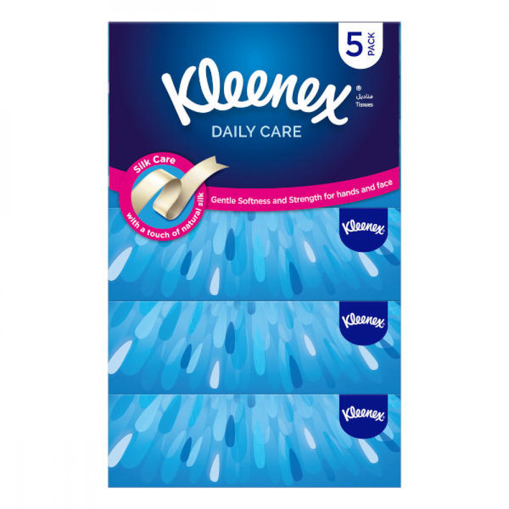 Kleenex Daily Care Facial Tissues 5 x 130 Sheets  Kleenex Daily Care Facial Tissues 5 x 130 Sheets