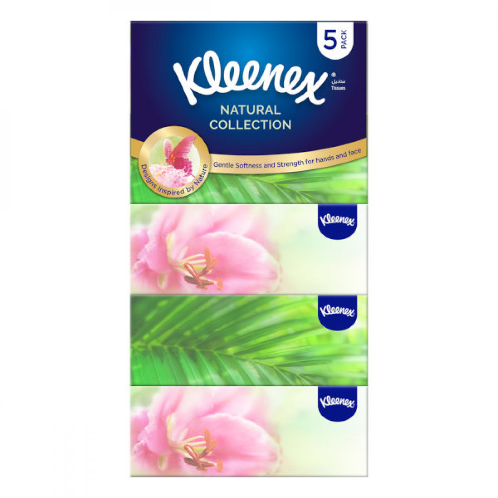 Kleenex Natural Collection Facial Tissues 5 x 170 Sheets  Kleenex Natural Collection Facial Tissues 5 x 170 Sheets