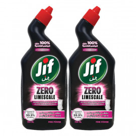 Jif Zero Limescale Toilet Cleaner Pink Power 2 x 750ml