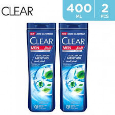 Clear Shampoo Cool Sport Menthol 2X400M