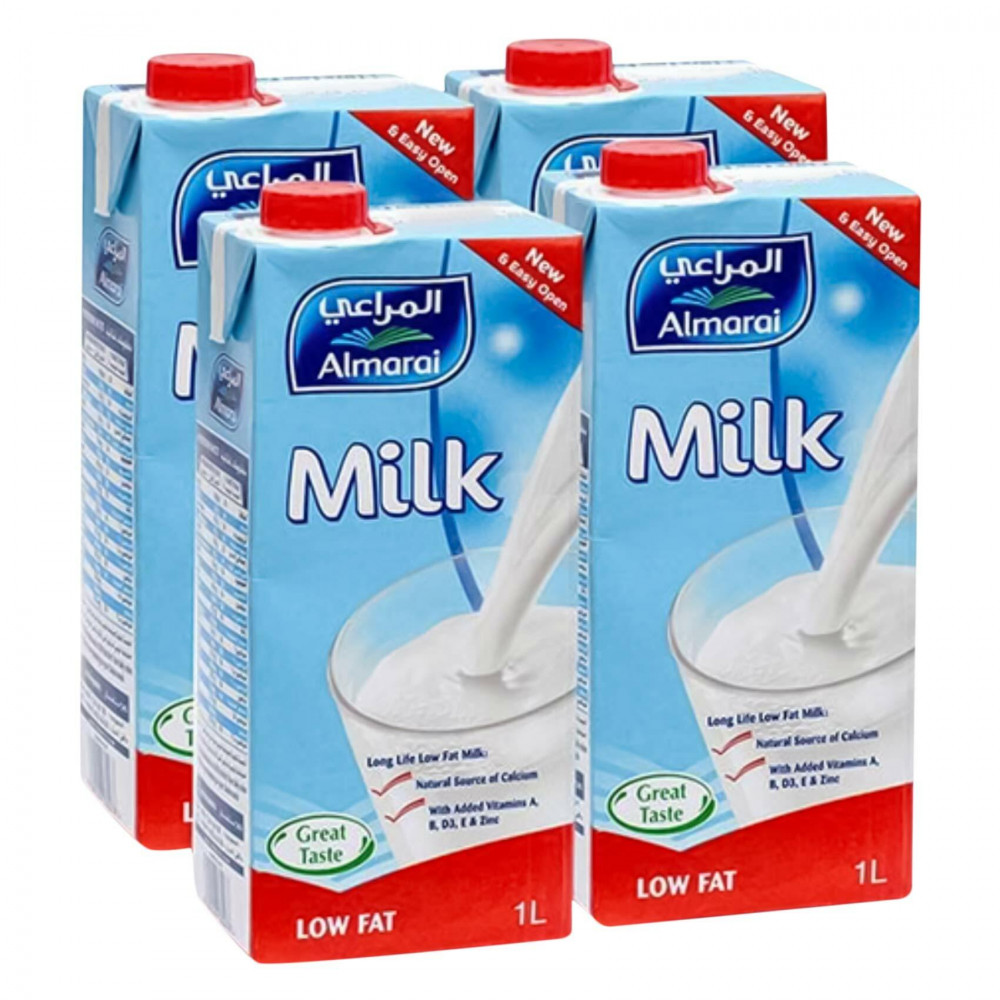 Almarai Low Fat Uht Milk 4 x 1Ltr  Almarai Low Fat Uht Milk 4 x 1Ltr