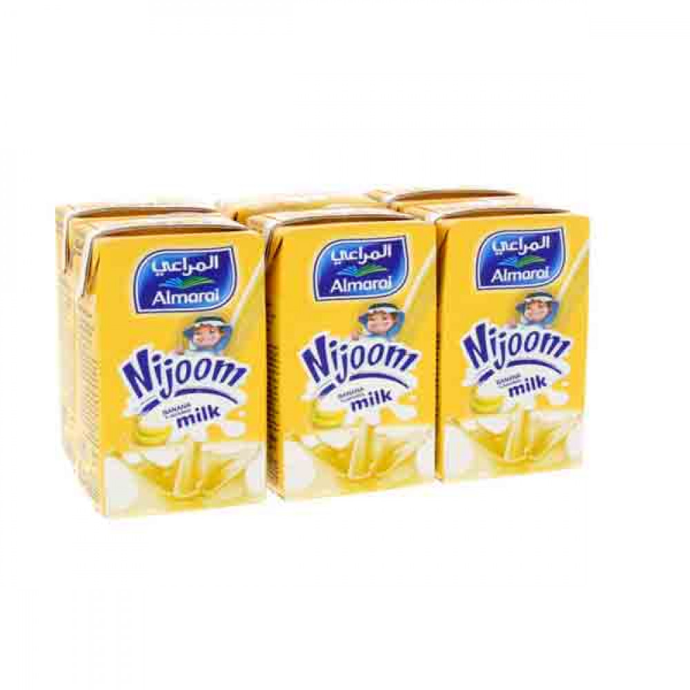 Almarai Nujoom Banana Milk 6 x 150ml  Almarai Nujoom Banana Milk 6 x 150ml