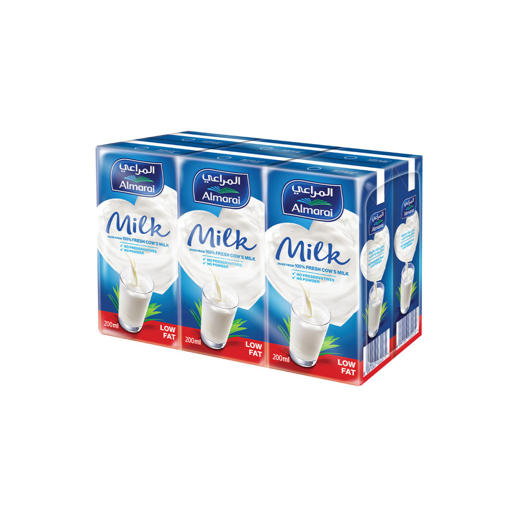ALMARAI LOW FAT MILK UHT 6S*200ML