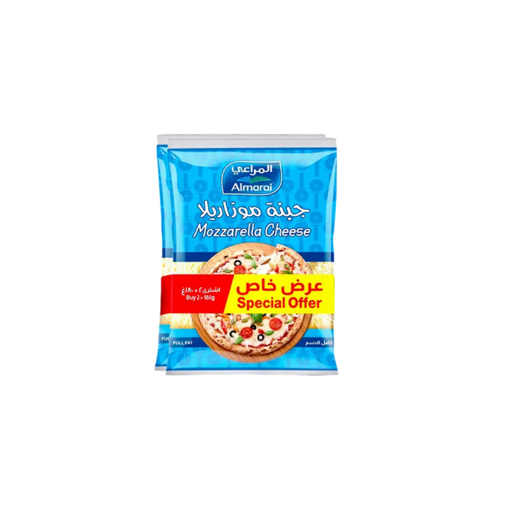 ALMARAI MOZZARELLA SHREDDED 180GM B2@SP