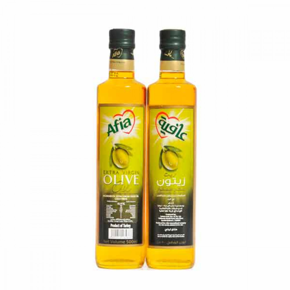 Afia Extra Virgin Olive Oil 2 x 500ml  Afia Extra Virgin Olive Oil 2 x 500ml