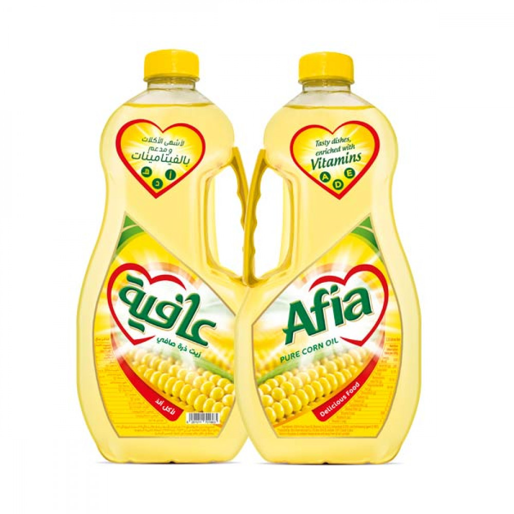 Afia Corn Oil 2 x 1.5Ltr  Afia Corn Oil 2 x 1.5Ltr