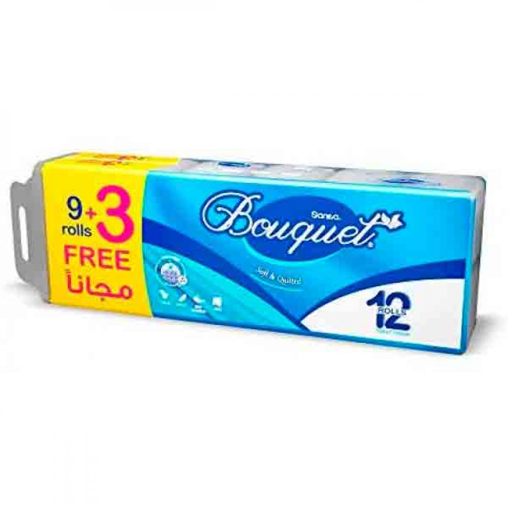 Sanita Bouquet Toilet Tissue 9 + 3 Free  Sanita Bouquet Toilet Tissue 9 + 3 Free