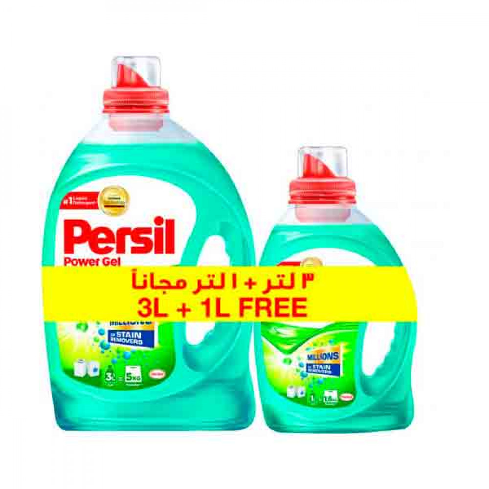 Persil Gel Liquid Detergent 3Ltr + 1Ltr Free  Persil Gel Liquid Detergent 3Ltr + 1Ltr Free