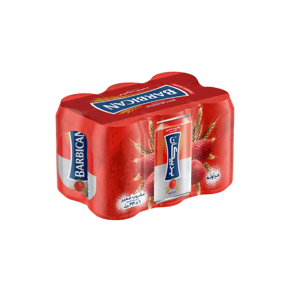BARBICAN STRAWBERRY CAN 330MLX6S