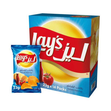 LAYS POTATO CHIPS KETCHUP 12SX21GM