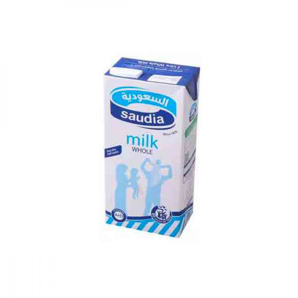 Saudia Whole Milk Long Life 2Ltr  Saudia Whole Milk Long Life 2Ltr