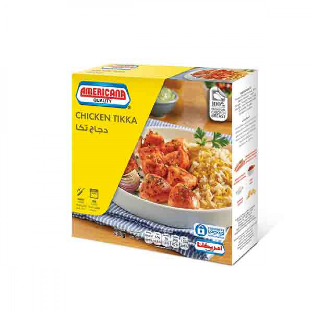 Americana Chicken Tikka 400gm  Americana Chicken Tikka 400gm